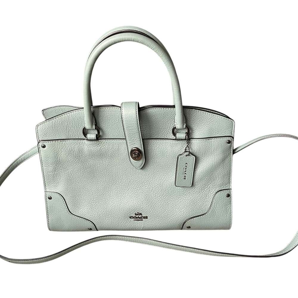 Coach Sage/teal Green Leather Handbag - Picture 3 of 17